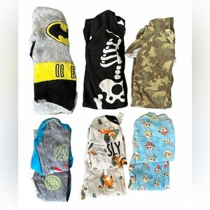 Size 3T kids pajamas lot. 3 onesies and 3 two piece sets.